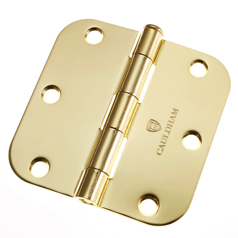 3-1/2-in Heavy-Duty Interior Door Hinges - Brass